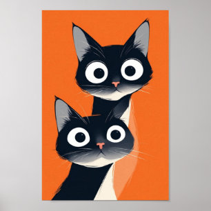 CAT abstracte kunst Poster