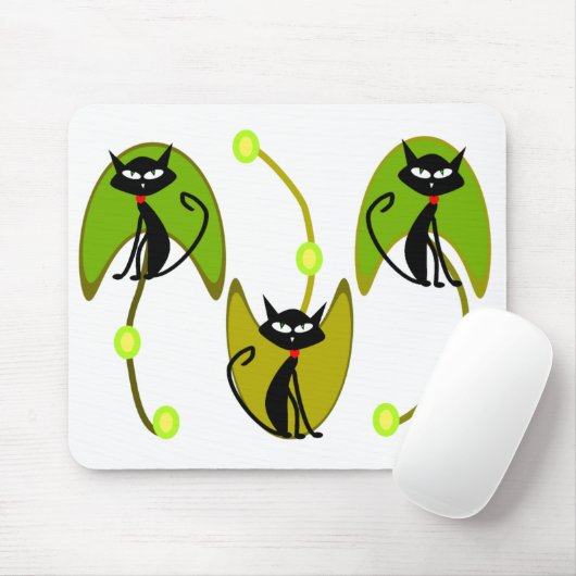 CAT ABSTRACTE mousepad Muismat (Met muis)