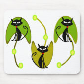 CAT ABSTRACTE mousepad Muismat (Voorkant)