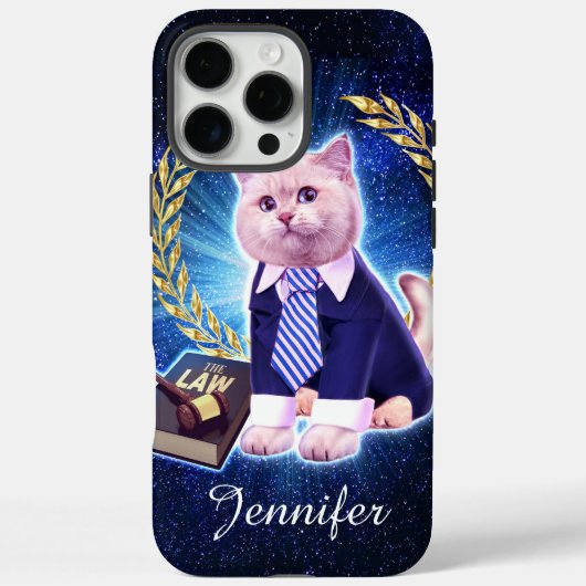 Cat advocate in de ruimte Case-Mate iPhone case (Achterkant)