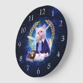 Cat advocate in de ruimte grote klok (Hoek)