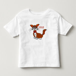 Cat Afbeelding bedrukt T-Shirt