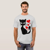 Cat afbeeldingen Mannen Basic T-shirt (Voorkant volledig)