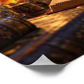Cat Alchemist Fantasy Wizard Wall Art Poster (Coin)
