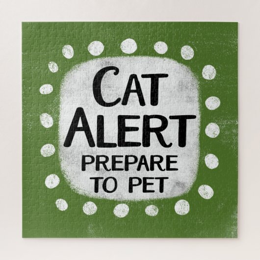 Cat Alert Jigsaw Puzzel (Verticaal)