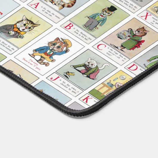 Cat Alphabet, Louis Wain Bureaumat (Hoek)
