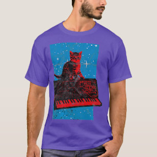 Cat Analoge Synthesizer Synth Nerd Gear T-shirt