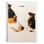 'CAT AND DOG' spiral notebook, gepersonaliseerde n Notitieboek (Voorkant)