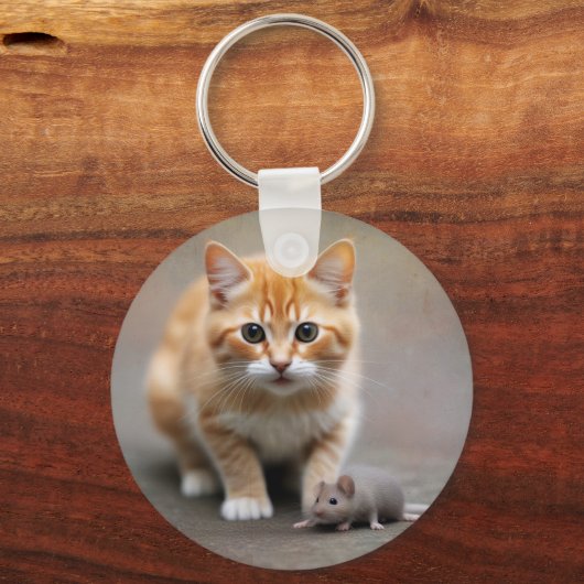 Cat and Mouse Sleutelhanger (Voorkant)