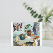 Cat and stillife, August Macke Briefkaart (Staand voorkant)