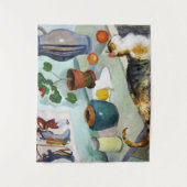 Cat and stillife, August Macke Wandkleed (Voorkant)