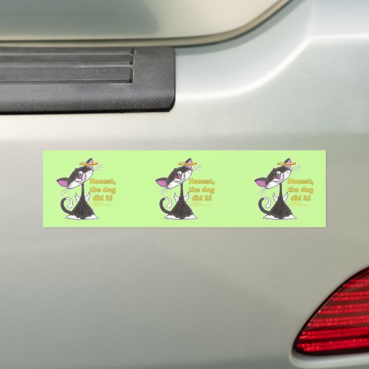 Cat Angel Bumpersticker (Op auto)