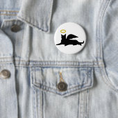 Cat Angel Ronde Button 5,7 Cm (In situ)