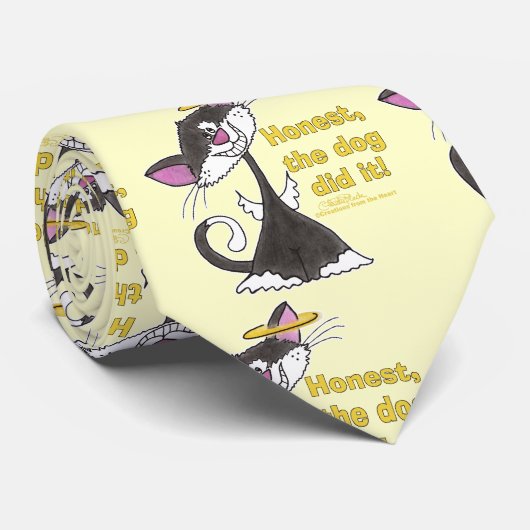 Cat Angel Stropdas (Opgerold)