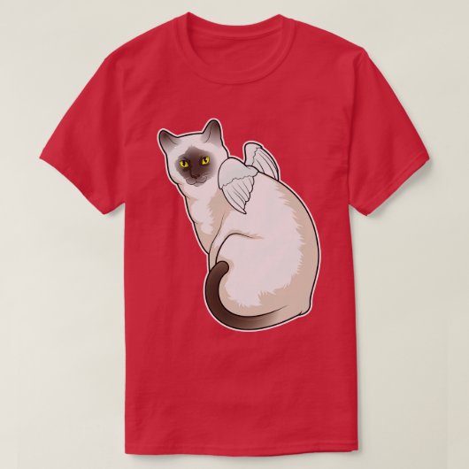 Cat Angel wings T-shirt (Design voorkant)