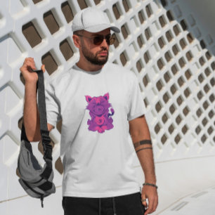 Cat Animal Yoga Meditation T-shirt