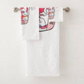 Cat Antidepressant Funny Cat Lover Gift Bad Handdoek (Insitu)