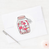 Cat Antidepressant Funny Cat Lover Gift Ronde Sticker (Envelop)