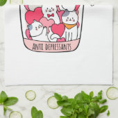 Cat Antidepressant Funny Cat Lover Gift Theedoek (Gevouwen)