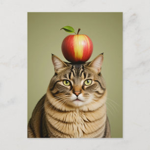 Cat Apple Briefkaart