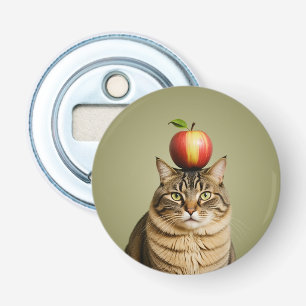 Cat Apple Button Flesopener