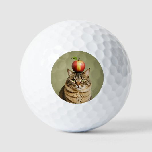 Cat Apple Golfballen (Voorkant)
