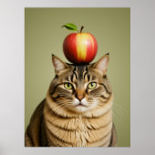 Cat Apple Poster (Voorkant)