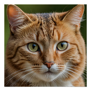 Cat Art 20" x 20", Poster papier (halfglans) Perfect Poster