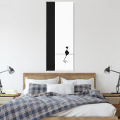Cat Art Canvas Afdruk (Insitu (Slaapkamer))