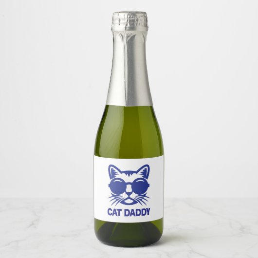 Cat Art Cat Daddy Sparkling Wijnetiket (Voorkant)