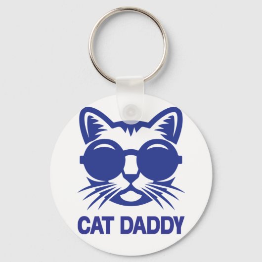 Cat Art Cat Papa Sleutelhanger (Voorkant)