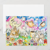 Cat Art Feestdagenkaart (Voorkant / Achterkant)