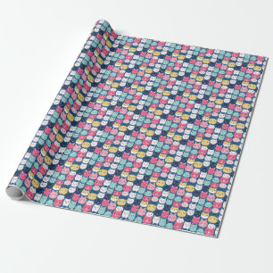 Cat Art Leuke kat gezichten Cadeaupapier