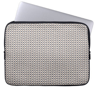 Cat Art Leuke kat patroon naadloze achtergrond Laptop Sleeve