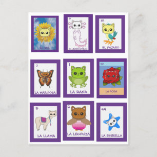 Cat Art Lottería Briefkaart