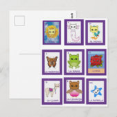 Cat Art Lottería Briefkaart (Voorkant / Achterkant)