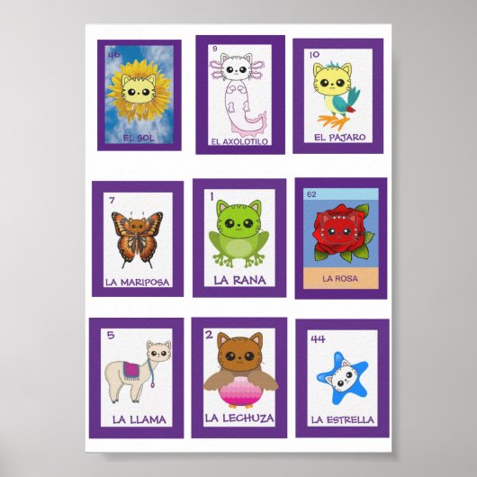 Cat Art Lottería Poster (Voorkant)