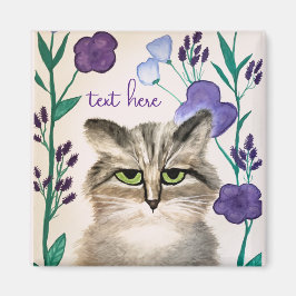Cat Art Magnet personaliseren Magneet