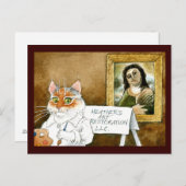 Cat Art Restoration Spain Fresco spoof Briefkaart (Voorkant / Achterkant)