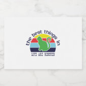 Cat Art The Best Thing In Life Sparkling Wijnetiket (Enkel label)