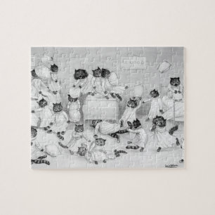 Cat Art van Louis Wain 1900 Legpuzzel