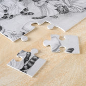 Cat Art van Louis Wain 1900 Legpuzzel (Zijkant)
