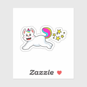 Cat as Unicorn Sticker