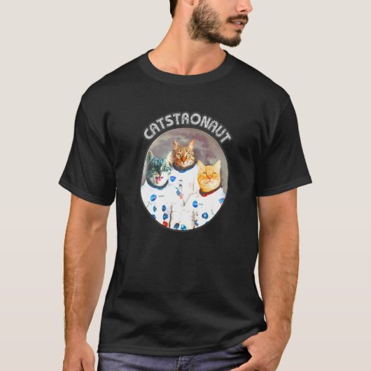 Cat Astronaut Catstronaut Funny Science Scientist T-shirt (Voorkant)