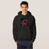Cat Astronaut Colorful Hoodie (Voorkant volledig)