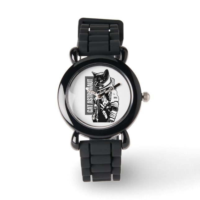 Cat Astronaut  Horloge (Voorkant)