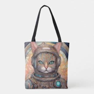 Cat Astronaut ingewikkeld gedetailleerde anime kun Draagtas
