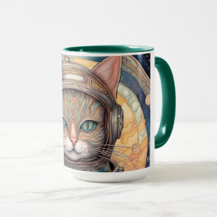 Cat Astronaut ingewikkeld gedetailleerde anime kun Mok