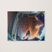 Cat Astronaut Legpuzzel (Horizontaal)