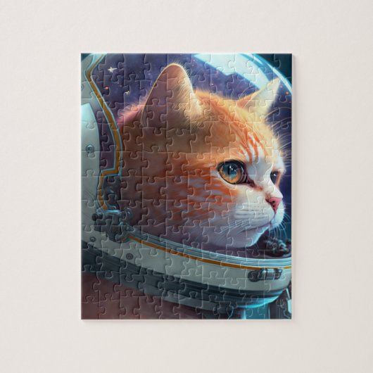 Cat Astronaut Legpuzzel (Verticaal)